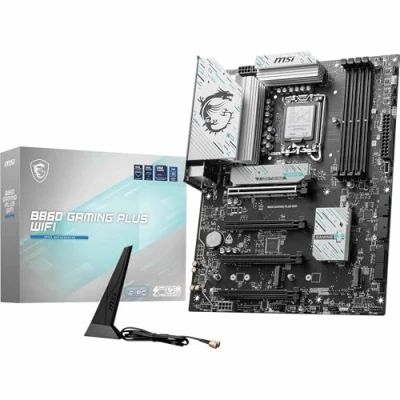 Image of MSI B860 GAMING PLUS WIFI Motherboard, ATX Supports Intel Core Ultra Processors (Series 2), LGA 1851 DDR5 Memory Boost 8600+ MT/s (OC), PCIe 5.0 x16 x16, M.2 Gen5, Killer 5G LAN, Wi Fi 7