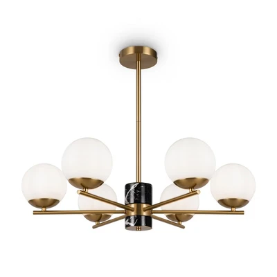 Image of Maytoni Marble pendant light, 6 bulb