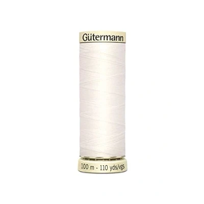 Image of Gutermann Sew All Polyester Thread, 100Mtr, Bridal White (0111)