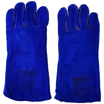 Image of Portwest Welders Gauntlet, Size: XL, Colour: Blue, A510BLUXL