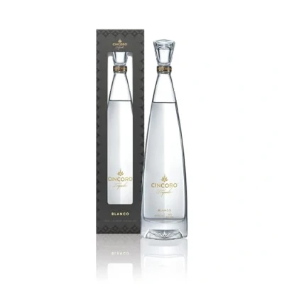 Image of Cincoro Blanco Super Premium Tequila Gift Box , 100 Percent Blue Weber Agave Reach for Greatness Un Aged Smooth and Complex Ideally Balanced Cocktails 40 vol, 70cl