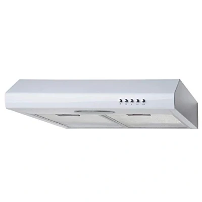 Image of SIA STE50WH 50cm White Slimline Visor Cooker Hood Kitchen Extractor Fan