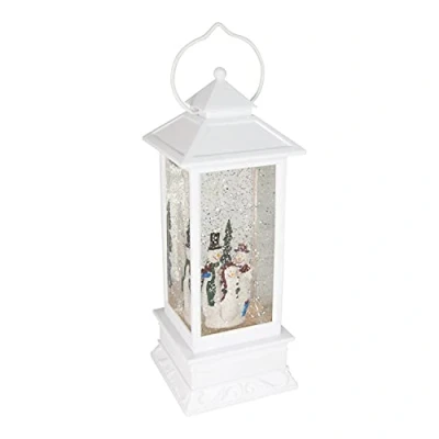 Image of Christmas Workshop LED Water &amp; Glitter Snowman Lantern White