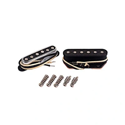 Image of Alnicov Noiseless Vintage Guitar Pickups Set Neck and Bridge Pickup For Tele Telecaster Style Electric Parts Replacement With F mark