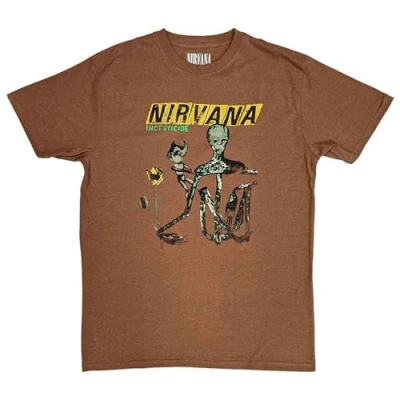 Image of Paradiso Clothing Nirvana Incesticide Print Tshirt, Women&#039;s, Size: XXL, Brown