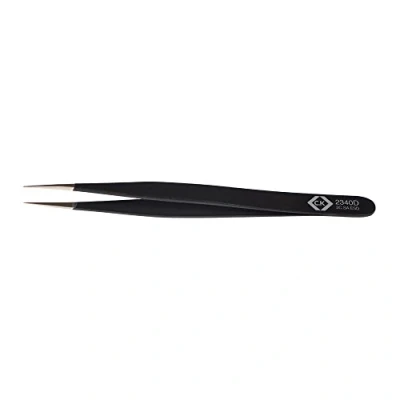 Image of C.K Precision ESD Tweezers 110mm, Extremely fine, sharp, straight tips