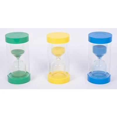 Image of TickiT 92125 ColourBright Sand Timer Set of 3 1 Min, 5 Min