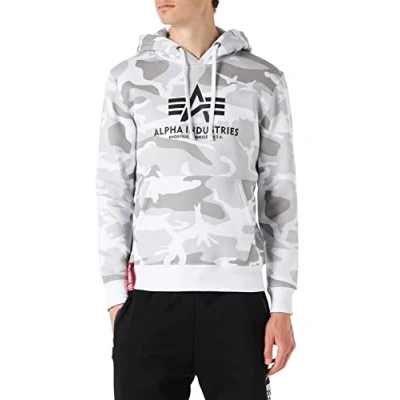 Image of Alpha Industries Basic Hoodie, Men&#039;s, Size: Large, White