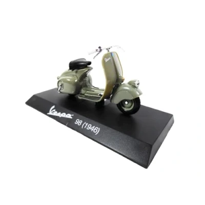 Image of OPO 10 Collection miniature scooter 1/18 compatible with Piaggio Vespa 98 Del gray 1946 Ves0005