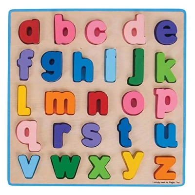 Image of Bigjigs Toys Chunky Alphabet Puzzle (Lowercase) Educational Jigsaw