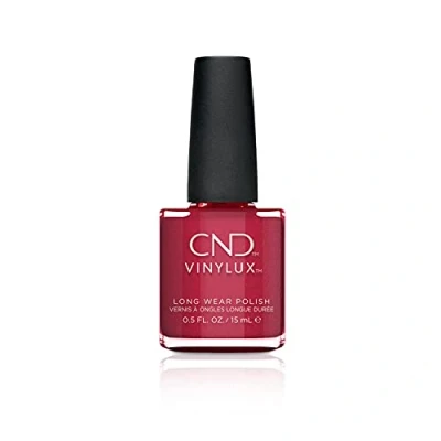Image of CND Vinylux Long Wear Nail Polish (No Lamp Required), 15 ml, Red, Kiss of Fire