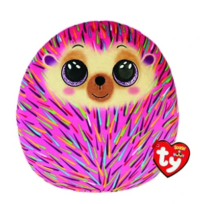Image of TY Hildee Multicolored Hedgehog Squish a Boos 10&quot; Beanie Baby Soft Plush Toy Collectible Cuddly Stuffed Teddy