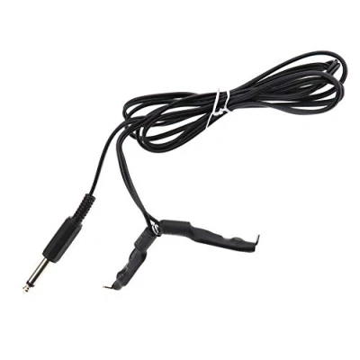Image of Create idea Tattoo RCA Clip Code Flexible Machine Power Hook Line Cable Wire Adapter with Standard 1/4&quot; Phono plug