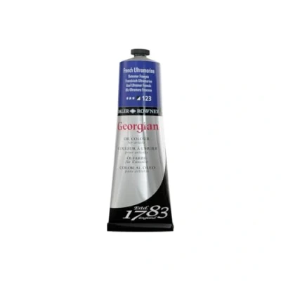 Image of Daler Rowney Georgian Oil Paint, Aluminium Tube, 7.61oz 225 ml, French Ultramarine