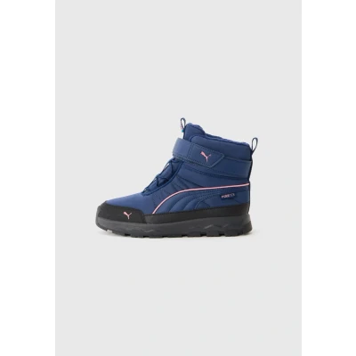 Image of Puma Evolve Unisex Winter boots for kids, Size: 1, Persian blue/pinkscape shoes