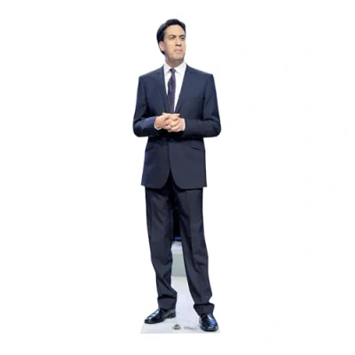 Image of Ed Miliband Labour Lifesize Cardboard Cutout 180cm Tall