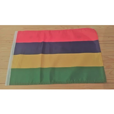 Image of Silverbak MAURITIUS FLAG 45cm x 30cm 18&quot; 12&quot; Gifts