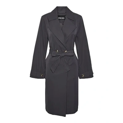 Image of PIECES Women&#039;s Pcjikkie Trench Coat, Magnet, M