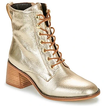 Image of Les Tropéziennes par M Belarbi FIFI women&#039;s Low Ankle Boots in Gold