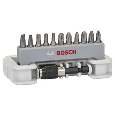 Image of Bosch 2608522130 Screwdriver Bit Set includes Holder (11 Piece)