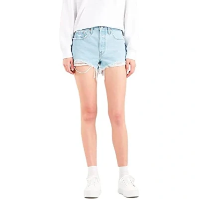 Image of Levi&#039;s Women&#039;s 501 Original Denim Shorts, Light Indigo, 29W Short