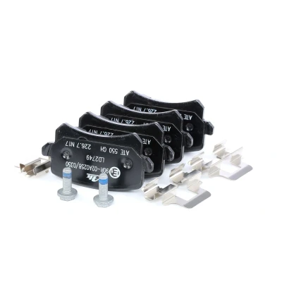 Image of 1K0698451D, 1K0698451F, 1K0698451H Brake pad set ATE Ceramic 13.0470 2749.2 VOLKSWAGEN: Sharan II, Golf 5, Passat B7 Variant, AUDI: TT Coupe