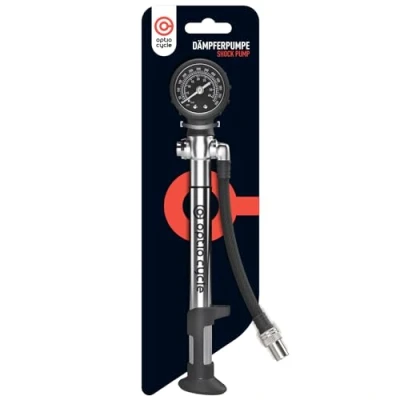 Image of Optio Cycle Shock Pump With Pressure Gauge 600 PSI / 40 Bar Maximum Bike For MTB Suspension Fox Rockshox Manitou Suntour