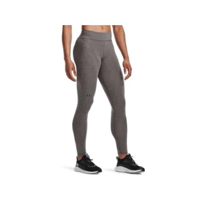 Image of Under Armour Womens Authentics Leggings, Color Charcoal Light Heather (019), Size: Small x Short