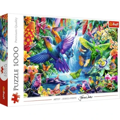 Image of Trefl 10880 Tropical Hummingbird 1000 Piece DIY Puzzle with Birds, Creative Entertainment, for Adults and Children from 12 Years, Multicolour