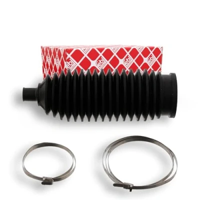 Image of 7701475840 Bellow, steering FEBI BILSTEIN 29525 Thermoplast Front Axle Left, Right with clamps RENAULT: CLIO 3