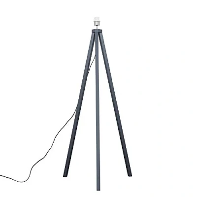 Image of MiniSun Modern Grey Wood Tripod Floor Lamp Base