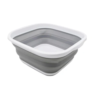 Image of SAMMART 5.5L Collapsible Washing Tub (White/Grey, tub)