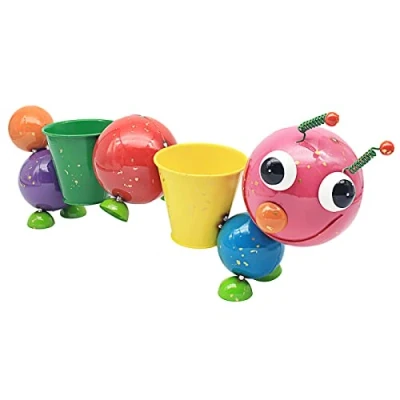 Image of Lesser &amp; Pavey LP49785 CATERPILLAR Outdoor Statues, Multicolor, Approx 9 inches Tall by 16 Long