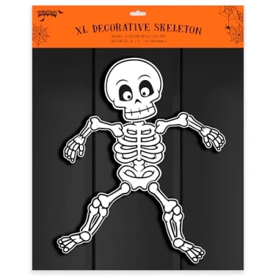 Image of Eurowrap Jointed Skeleton Halloween Decoration 144cm