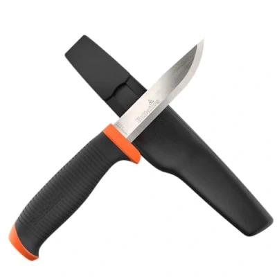 Image of Hultafors Craftsman&#039;s knife HVK GH I All purpose with non slip Santoprene® handle and premium carbon steel blade Including holster holder for working trousers 380210
