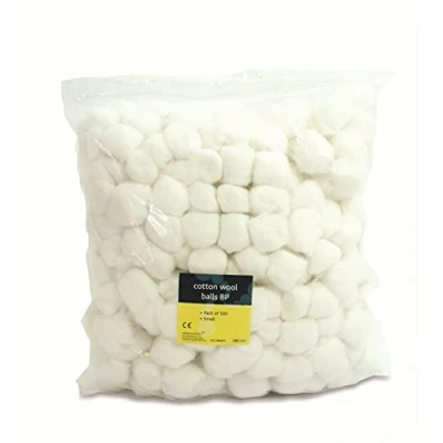 Image of Reliance Medical Cotton Wool Balls for First Aid Injury Treatment Health &amp; Skin Care in White Large Pack of 500