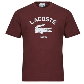 Image of Lacoste Unisex Print Tshirt, Size: Small, Expresso