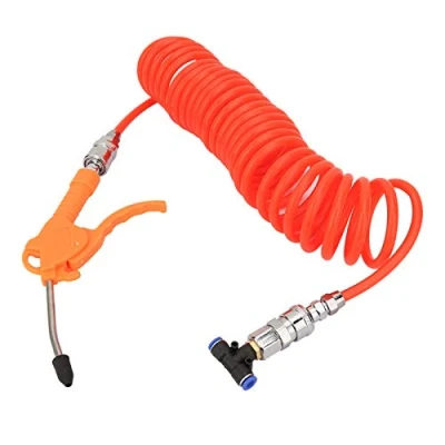 Image of Oumefar Air Blow Gun G1/4 Duster Car Dust Blowing with 3Way Quick Connector 6m Spring Hose