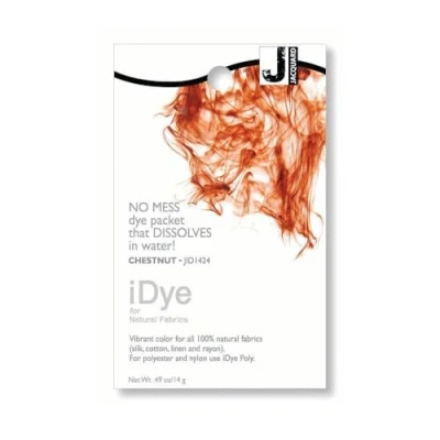 Image of Jacquard Idye Natural Fabric: Chestnut
