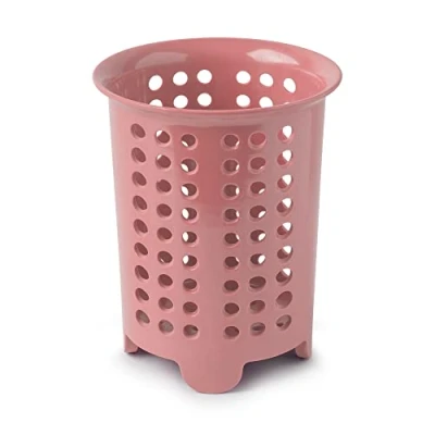 Image of Zeal G231P Cutlery Drainer/Utensil Pot, Melamine, Rose Pink