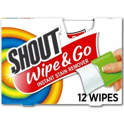 Image of Shout Wipes, Portable Stain Treater Towelettes 12 ea