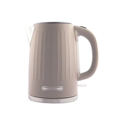 Image of Hamilton Beach Electric Kettle, Harmony, 1.7L, Rapid Boil, Boil Dry Protection, 360 Swivel Base, Removable Limescale Filter, Illuminated Indicator Light, Cappuccino HBK012C