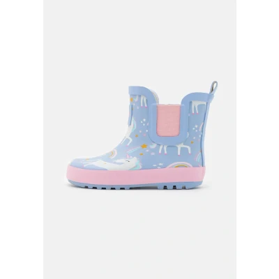 Image of LICO Samira Wellies for kids, Size: 2.5/3, Blue/rose Synthetics