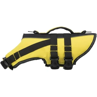 Image of Trixie 30125 Life Jacket for Dogs, XS, Black/Yellow