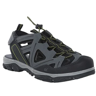Image of Regatta Men&#039;s Holcombe Vent Sandal, Ash/RioRed, 6.5 UK