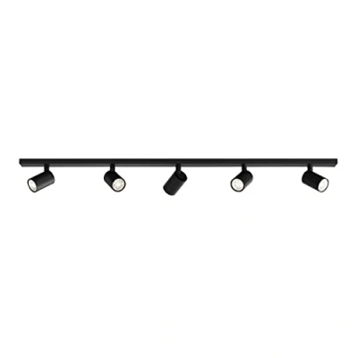Image of Ascoli Five Bar Spotlight Matt Black, GU10