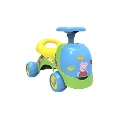 Image of Chicos 35409 Peppa Pig Measurements: 53 cm x 32 2in1 Runner and Walker storage drawers From 10 months. Dimensions: 36 cm, multicoloured