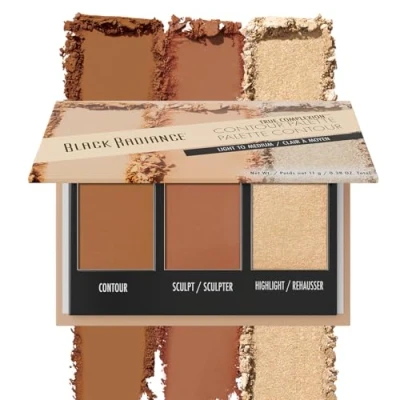 Image of Black Radiance True Complexion Contour Palette, Light to Medium, 0.38 Ounce
