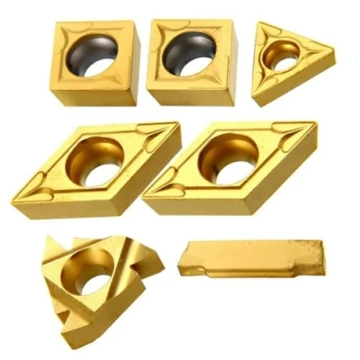Image of 7Pcs Carbide Inserts For Lathe External Turning Tool Holder 12mm Shank Boring Bar Cutter Blades Knife Insert Tools