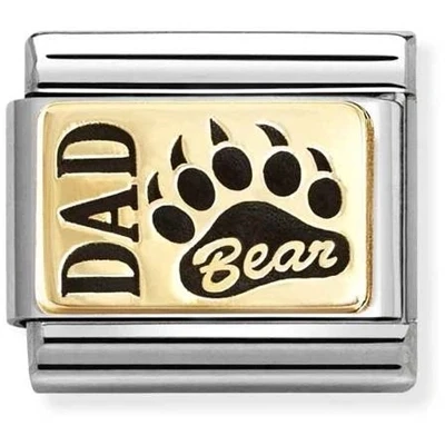 Image of Nomination Gold Dad Bear Charm